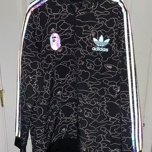 Adidas x Bape Collab. Reflecting jacket